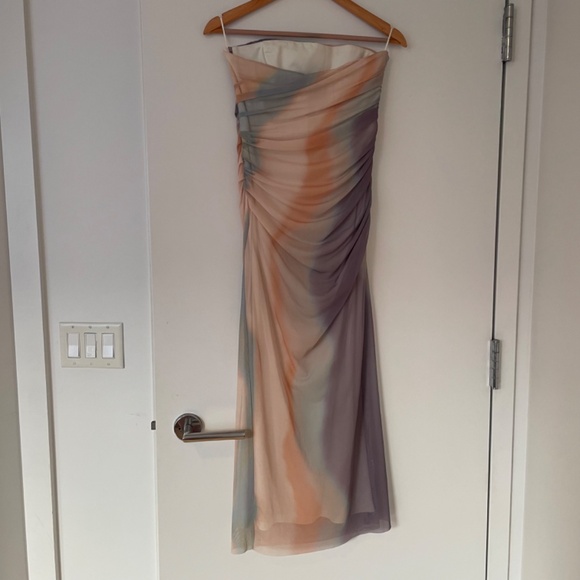 Zara Printed Mesh Tulle Dress - Picture 3 of 3